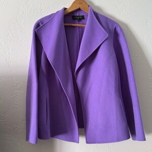 Talbots Lavender Open Front Jacket